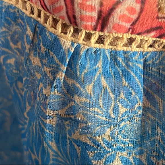 Soft surroundings Pergola Floral Embroidered boho sheer tunic size 3x - Picture 7 of 8